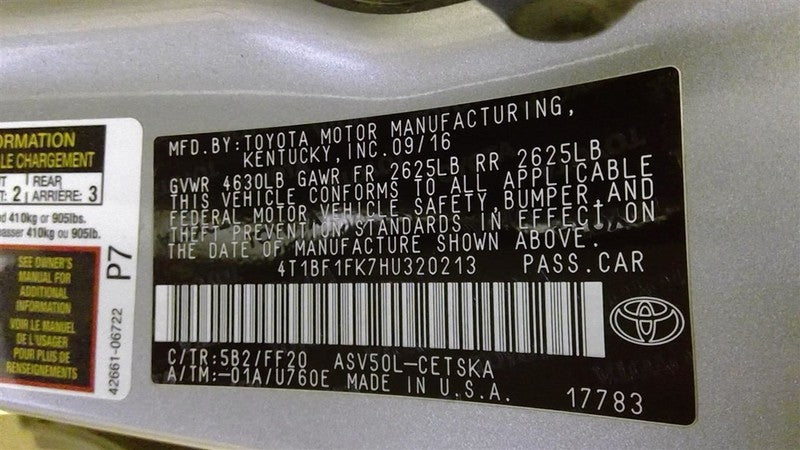 Alternator VIN F 5th Digit 100 Amp AWD Fits 13-18 RAV4 1707807