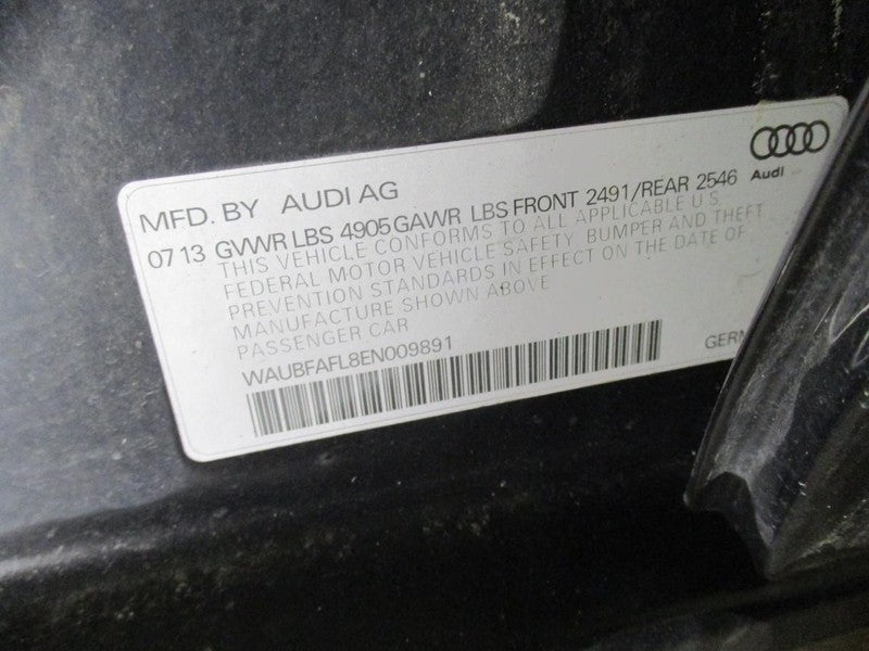 Driver Side View Mirror Power Sedan Painted Finish Fits 10-16 AUDI A4 