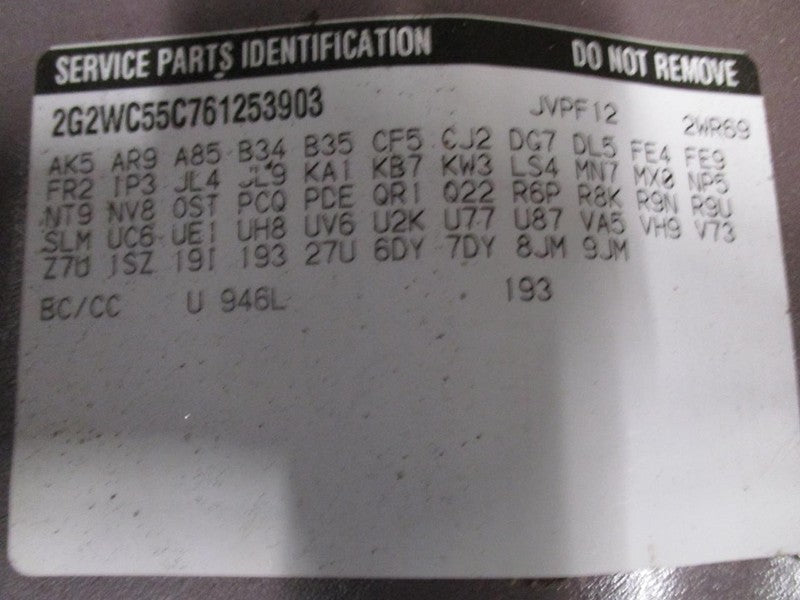 Starter Motor Fits 06-09 IMPALA 1859906