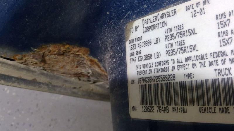 Speedometer Cluster MPH 6 Gauges Fits 01-03 DURANGO 1637832