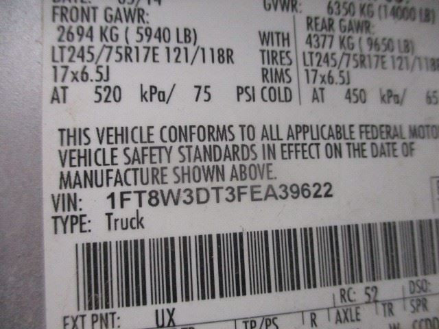 Exhaust Fluid Tank Fits 11-16 FORD F250SD PICKUP 1899677