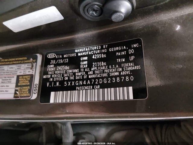 Kia Optima 2013 Headrest Used 2993
