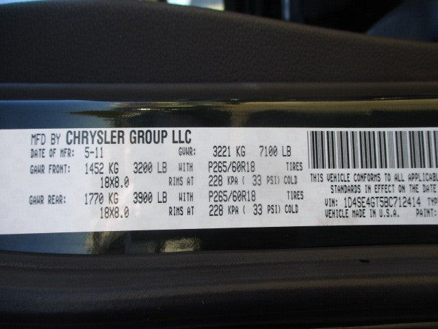 Corner/Park Light Fog-driving Fits 11-13 DURANGO 1607705
