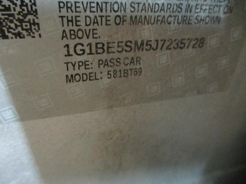 Automatic Transmission Gasoline Fits 17-18 CRUZE 1655133