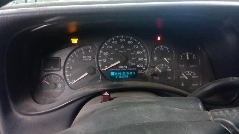 Speedometer Cluster MPH US Market ID Cdkj Fits 00-02 SIERRA 1500 PICKU