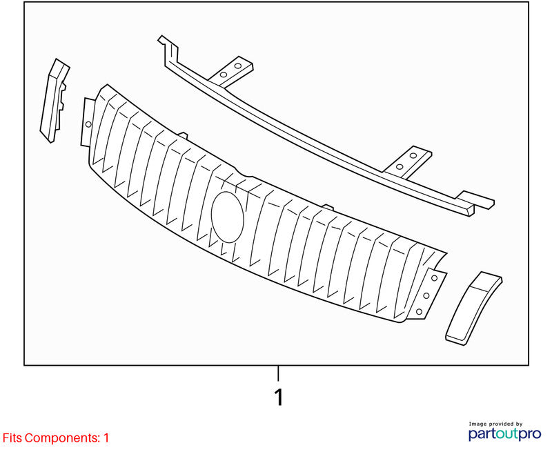 Grille Fits 05-07 MONTEGO 1898746