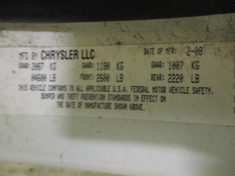 Speedometer Cluster 120 MPH Fits 08-09 AVENGER 1810356