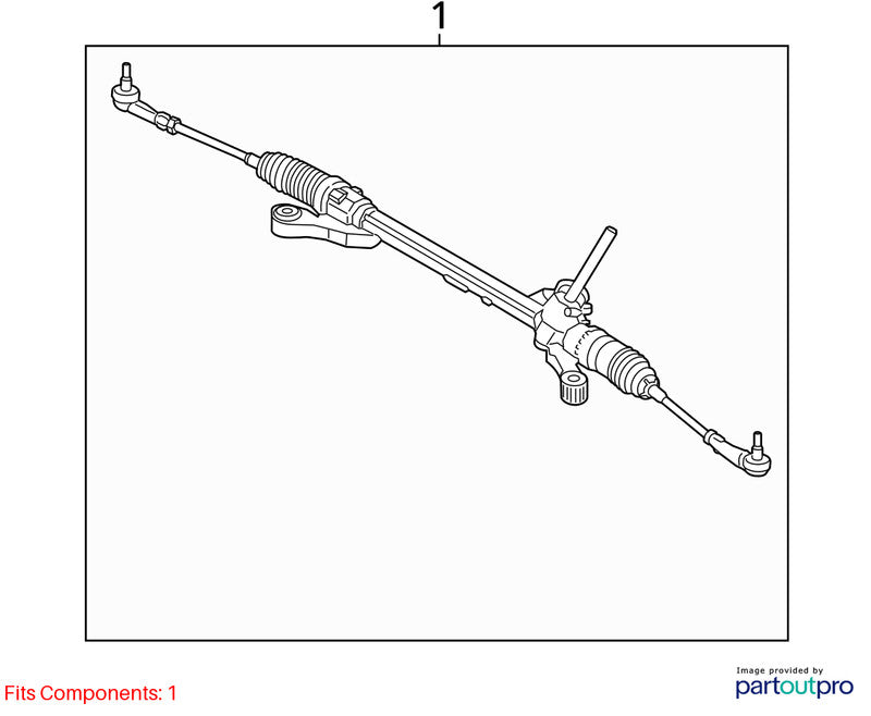 Steering Gear/Rack Power Rack And Pinion Fits 12-19 FIESTA 1733631