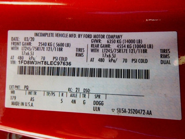 F-350     2020 Front Door Switch 1592575