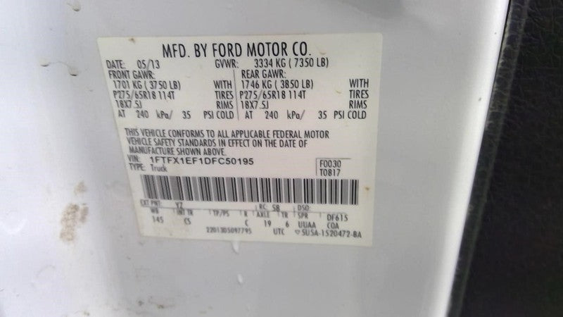 Driver Front Window Regulator Crew Cab Fits 11-14 FORD F150 PICKUP 187