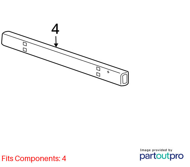 Rear Bumper Reinforcement Fits 04-05 FREESTAR 1994105