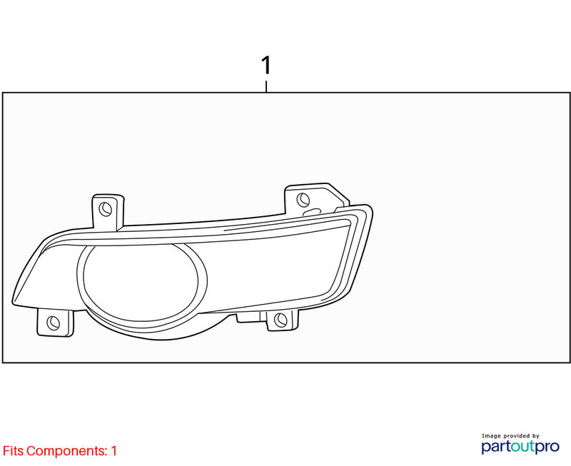 Passenger Corner/Park Light Park Lamp-turn Signal Fits 09-12 TRAVERSE 