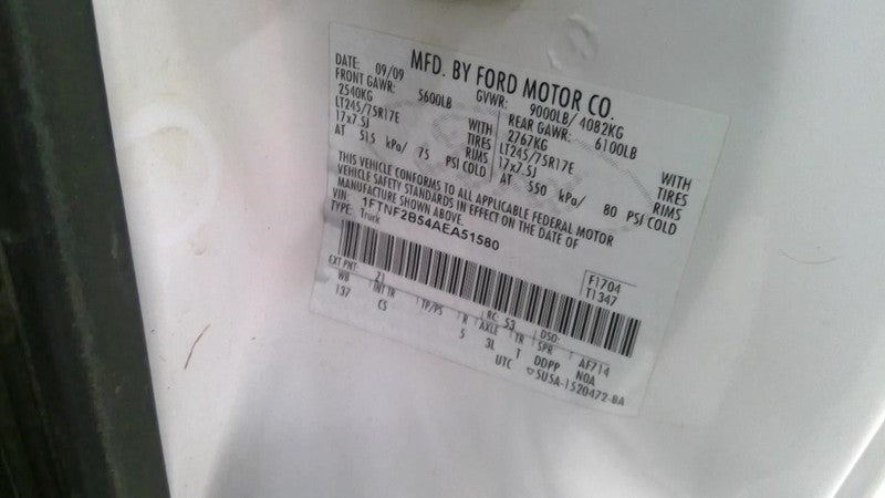Brake Master Cylinder Vacuum Booster Fits 08-10 FORD F250SD PICKUP 195