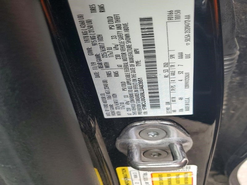 ESCAPE    2020 Seat Belt Rear 2026297
