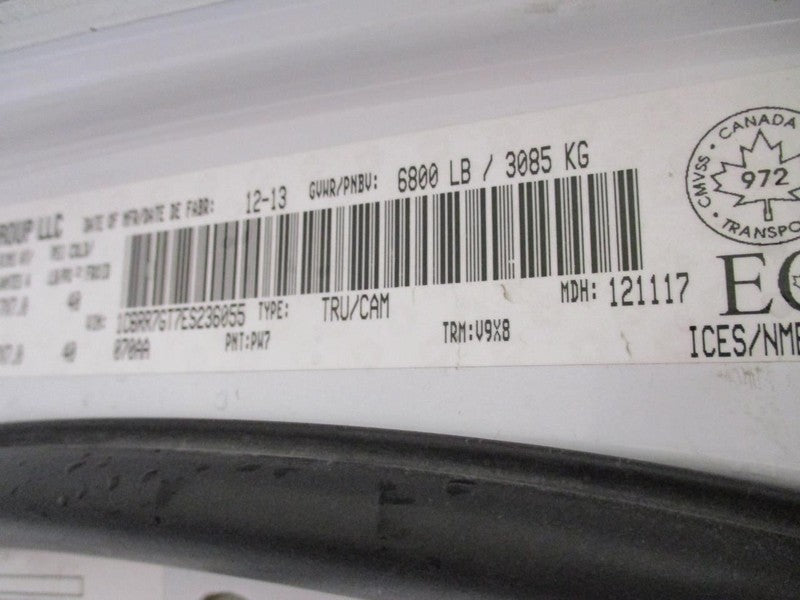 RAM1500   2014 Keys/Latches/Locks 1689720
