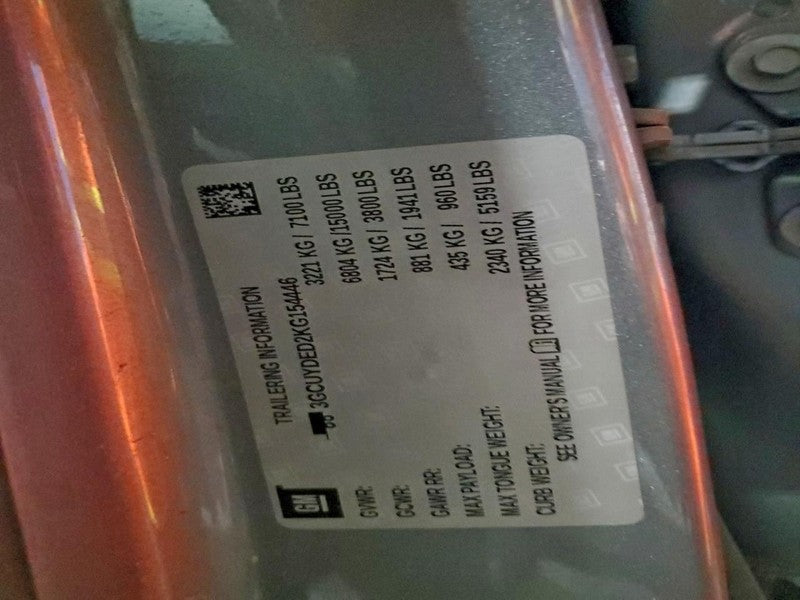 SILVRDO15 2019 Seat Belt Rear 1741994