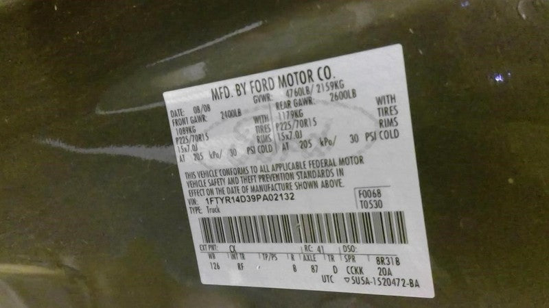 Steering Column Shift With Tilt Wheel Fits 06-11 RANGER 1920716