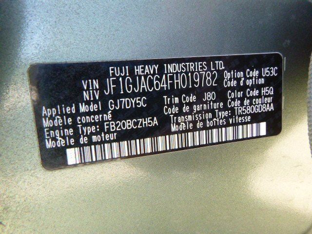 Passenger Headlight VIN A 6th Digit Halogen Fits 15-16 IMPREZA 1113082