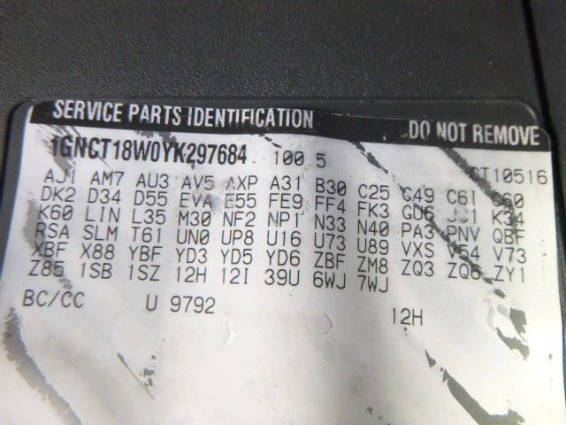 Passenger Sun Visor Without Illumination Fits 00-05 BLAZER S10/JIMMY S