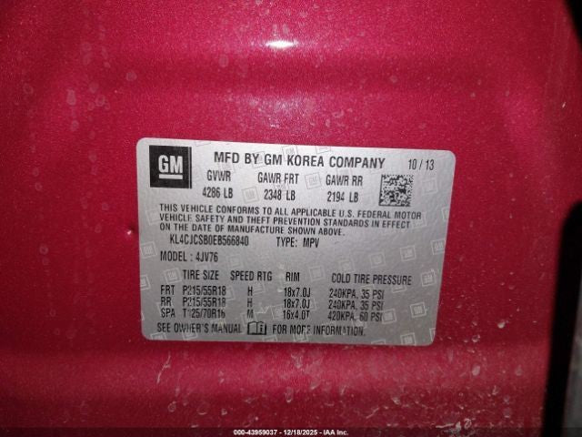 ENCORE    2014 Dash/Interior/Seat Switch 1851410