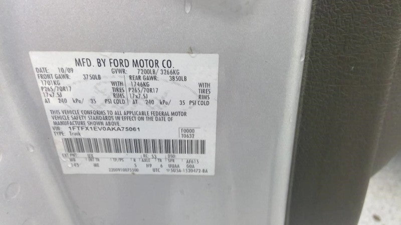Driver Side View Mirror Power Pedestal Fits 09-10 FORD F150 PICKUP 193