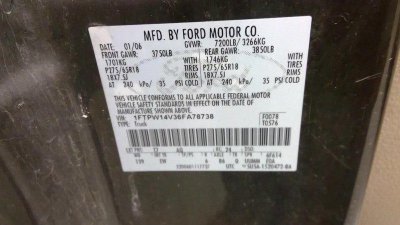 Speedometer Cluster MPH King Ranch Fits 06 FORD F150 PICKUP 2033988