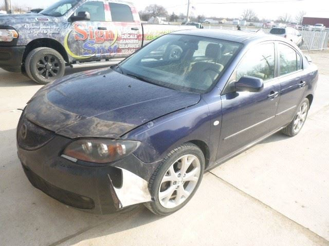 Driver Side View Mirror Power Non-heated Fits 07-09 MAZDA 3 1479541