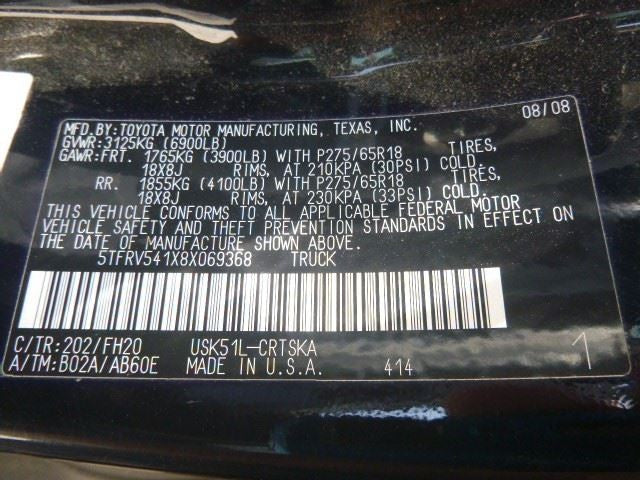 Console Front Floor Extended Cab 4 Door Fits 07-09 TUNDRA 1502399