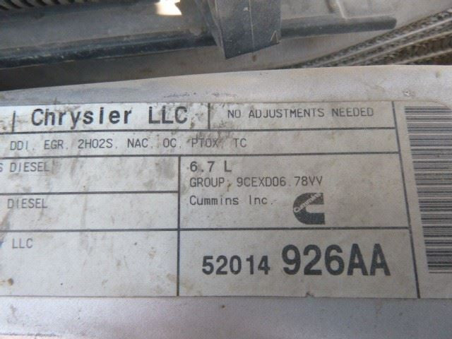 Engine 6.7L Diesel VIN L 8th Digit Fits 09 DODGE 2500 PICKUP 1557421