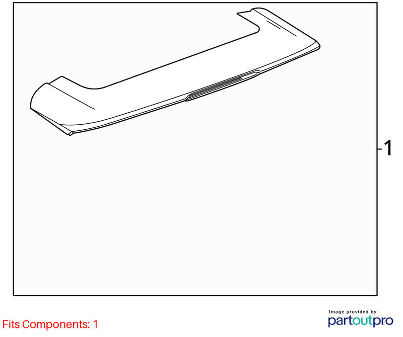 Rear Spoiler Without Full Video Display Fits 20-25 ENCORE GX 2007267
