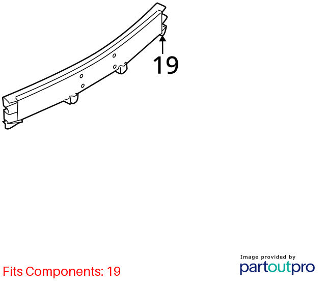 Rear Bumper Reinforcement Fits 10-12 MKS 2017156
