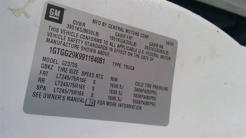 Engine 6.0L VIN K 8th Digit Fits 09 EXPRESS 2500 VAN 1707852