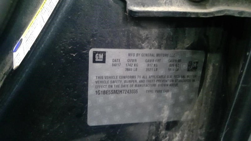 Driver Left Front Knee Fits 17-19 CRUZE 1993674