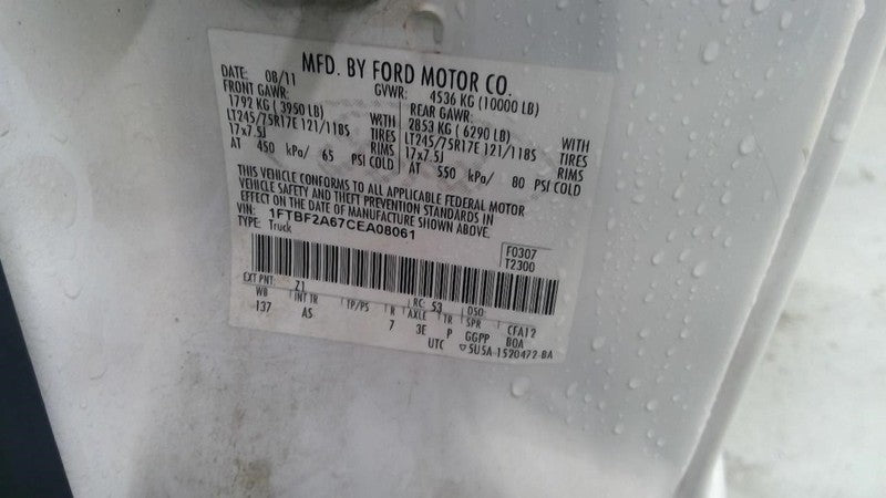 F250SD    2012 Owners Manual 1739062