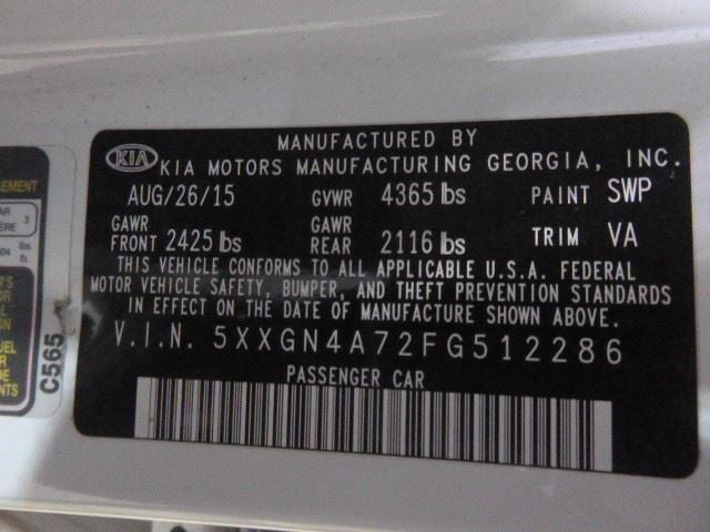 OPTIMA KIA 2015 Owners Manual 1630836