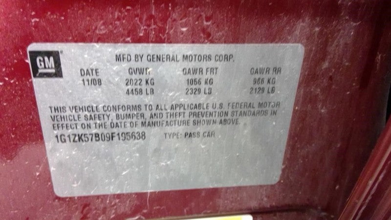 Anti-Lock Brake Part Assembly Without Hybrid XE Fits 08-09 AURA 203494