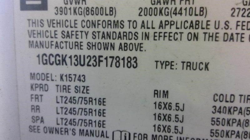 AC Compressor Fits 03-10 SIERRA 1500 PICKUP 1723332