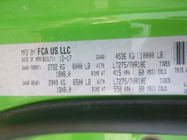 RAM2500   2018 Seat Rear 1511231