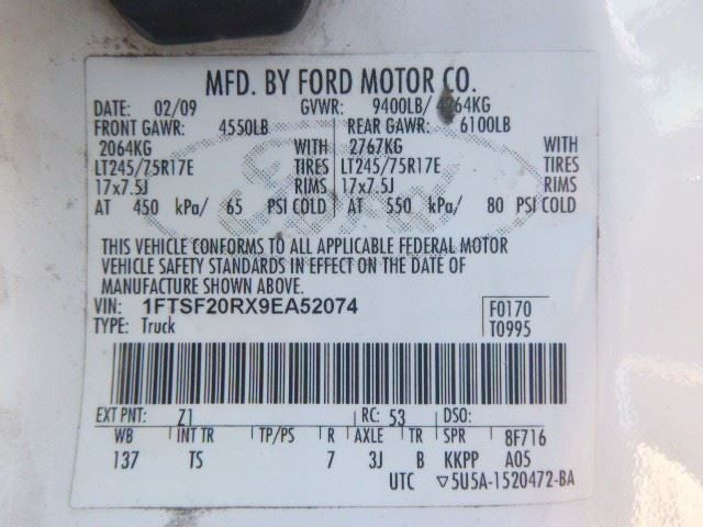 Automatic Transmission 5R110W Torqshift 6.4L Fits 09 FORD F250SD PICKU