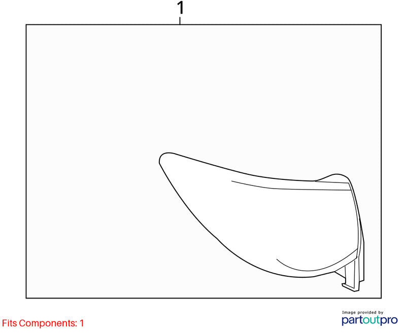 Driver Left Tail Light Quarter Panel Mounted Fits 09-12 TRAVERSE 20371