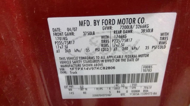Carrier Front Axle 3.73 Ratio Fits 06-08 FORD F150 PICKUP 1729354