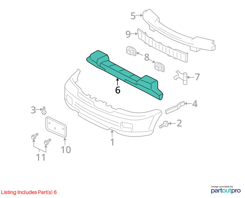 Front Bumper Reinforcement Fits 03-06 EXPEDITION 1692411