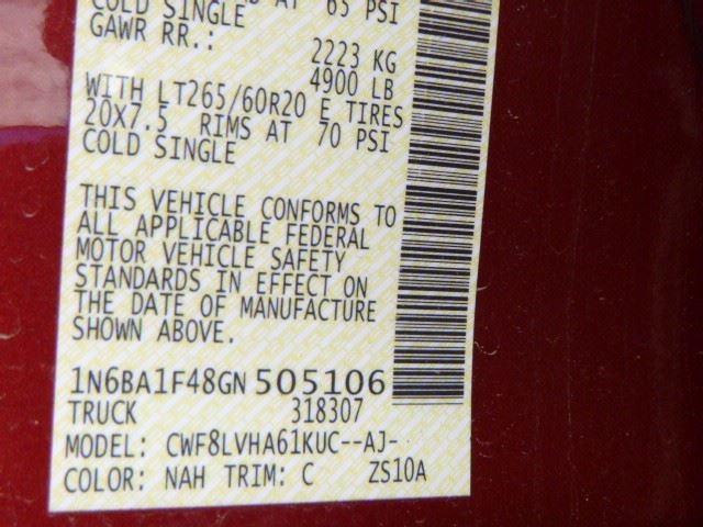 Speedometer Cluster MPH Thru 1/31/17 Fits 16-17 TITAN XD 1360397