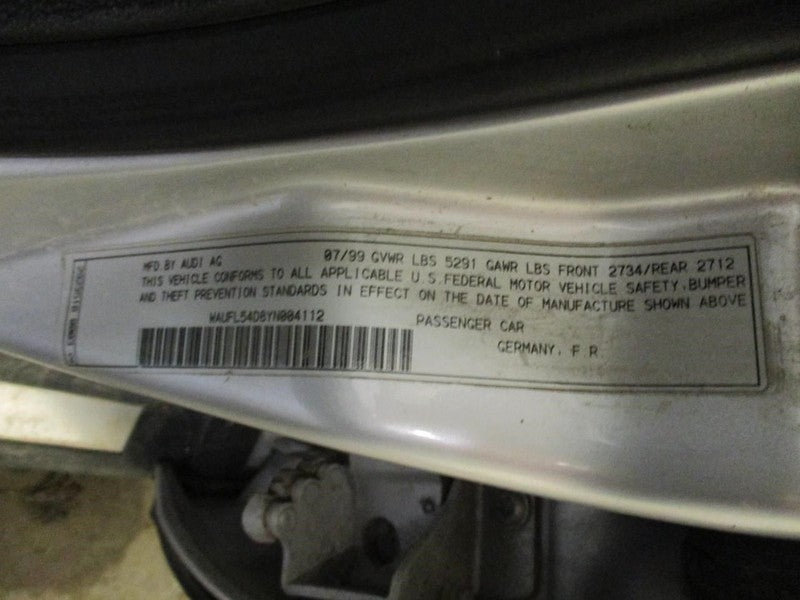 Audi A8 2000 Headrest Used 2107
