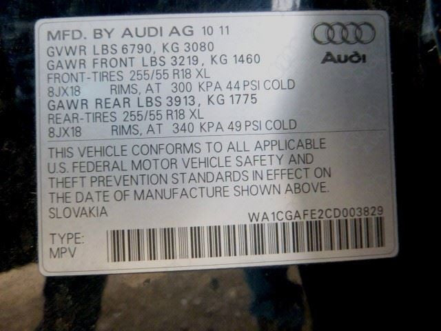 Turbo/Supercharger 3.0L Gasoline Fits 11-12 AUDI Q7 1552036