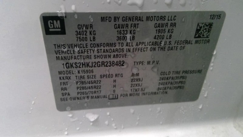 Rear Axle 3.23 Ratio Opt GU5 Fits 15-20 ESCALADE 1856219