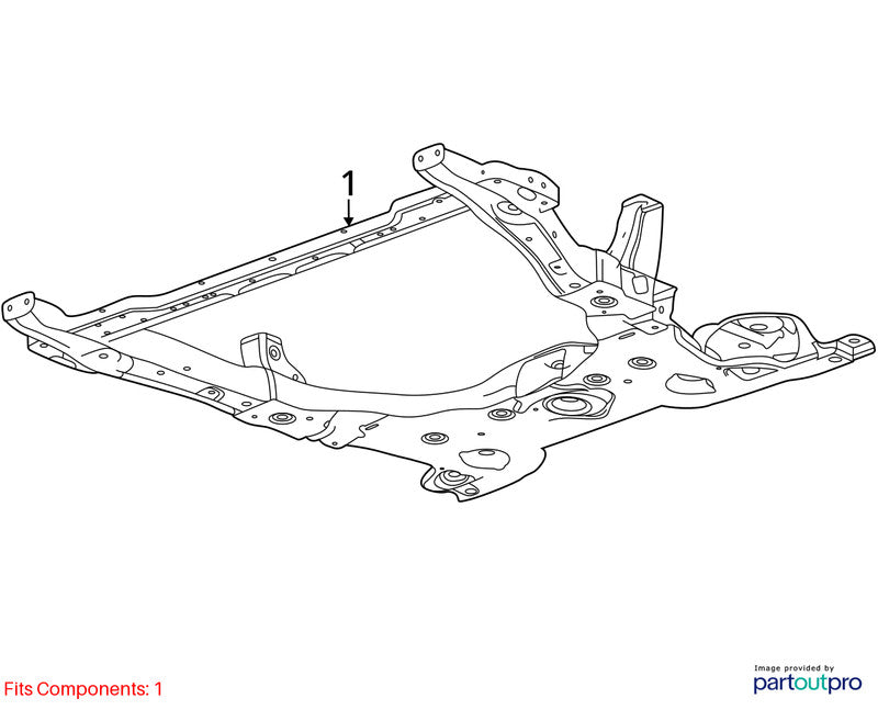 Crossmember/K-Frame Front Fits 24-25 ENVISTA 2011247