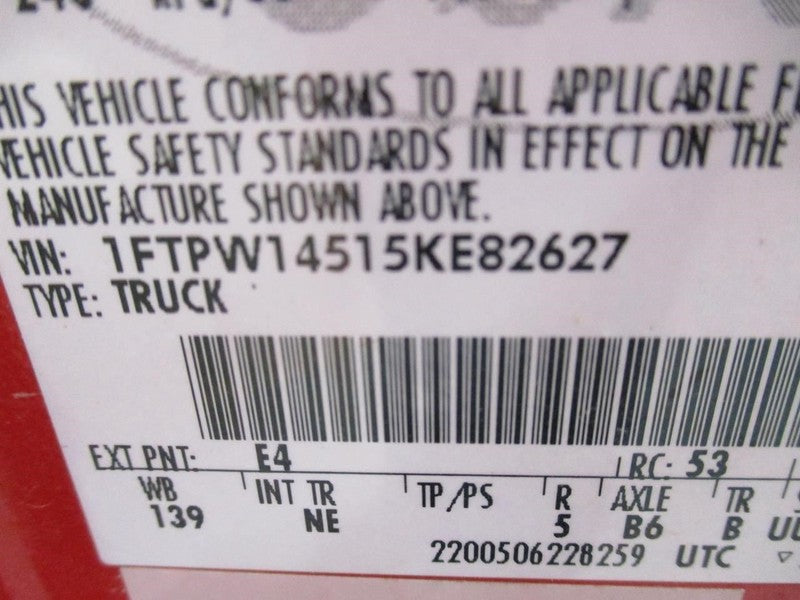 F150      2005 Seat Belt Rear 1679381