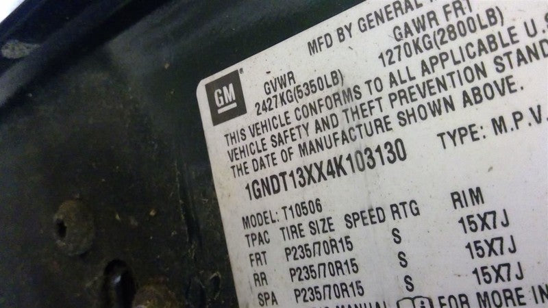 Transfer Case 3 Switch Dash Control Fits 96-04 BLAZER S10/JIMMY S15 17
