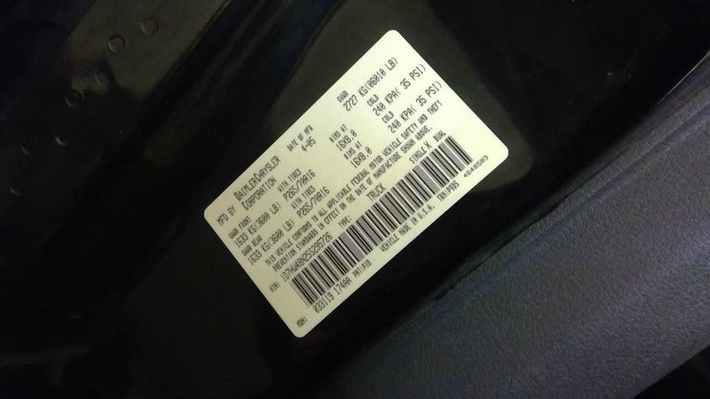 Front Seat Bench 40/20/40 Split Cloth Stationary Fits 05-07 DAKOTA 173